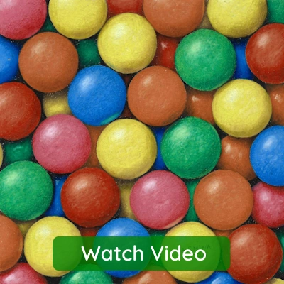 how to draw MnM Smarties candies with colored pencils narrated drawing tutorial art lesson